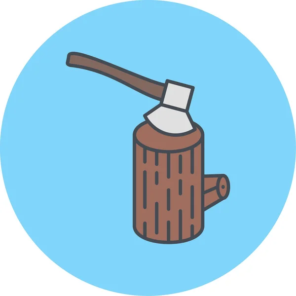 Axe Icon Vector Illustration — Stock Vector