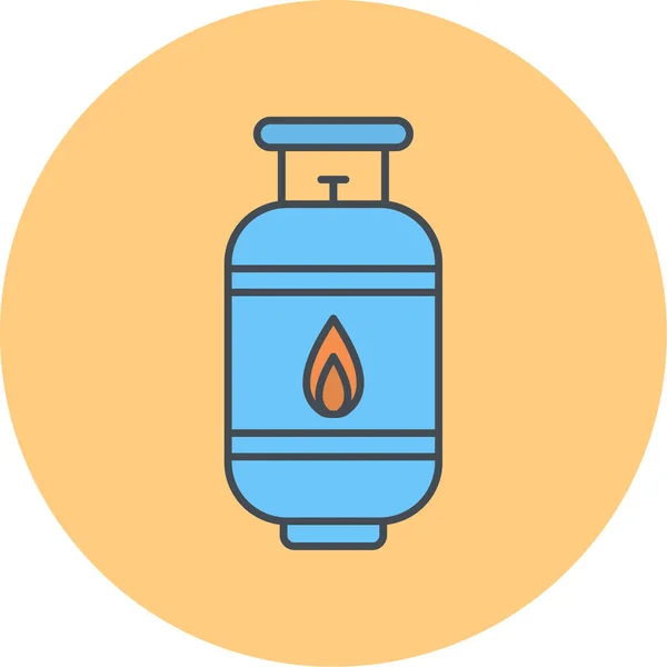 Fire Bottle Icon Vector Illustration — Stock Vector