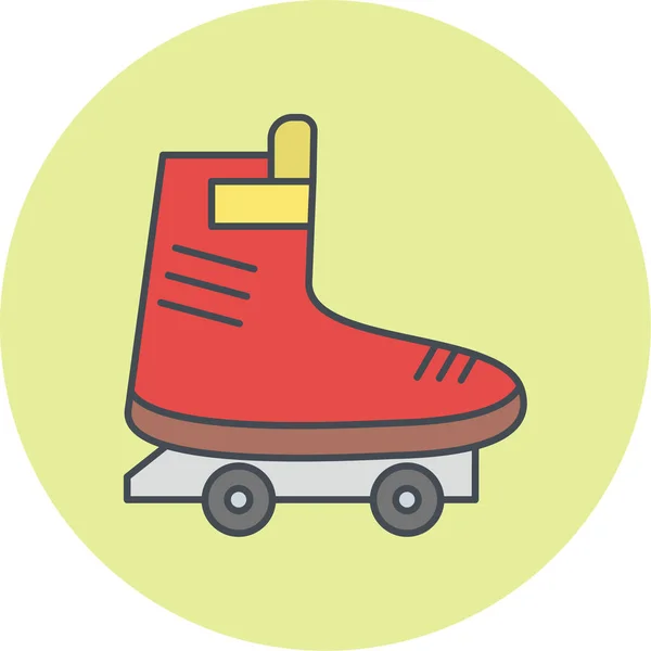 溜冰鞋 Web图标 — 图库矢量图片