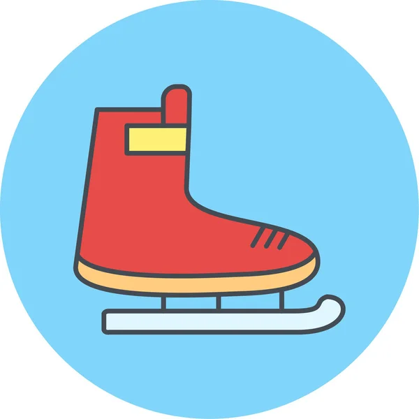 Patinar Icono Web Ilustración Simple — Archivo Imágenes Vectoriales