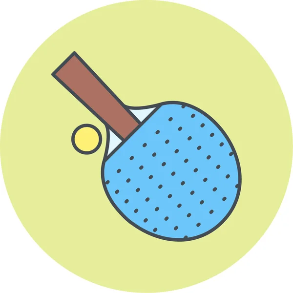 Illustration Vectorielle Icône Ping Pong — Image vectorielle