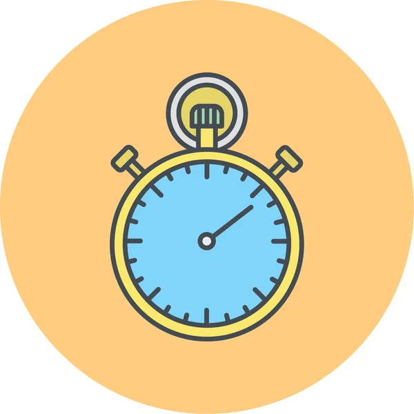 Stopwatch Icono Vector Ilustración — Archivo Imágenes Vectoriales