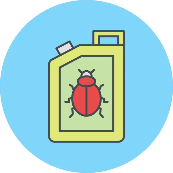 Vector Illustration Bug Icon — Stock Vector