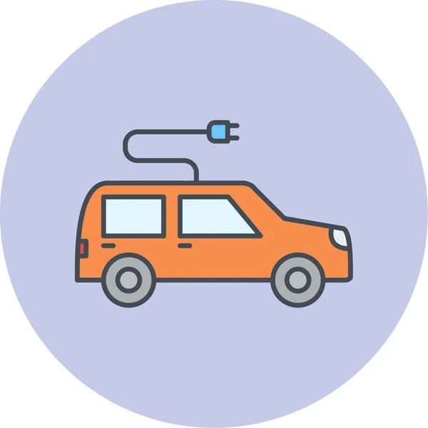 Coche Icono Web Vector Ilustración — Vector de stock