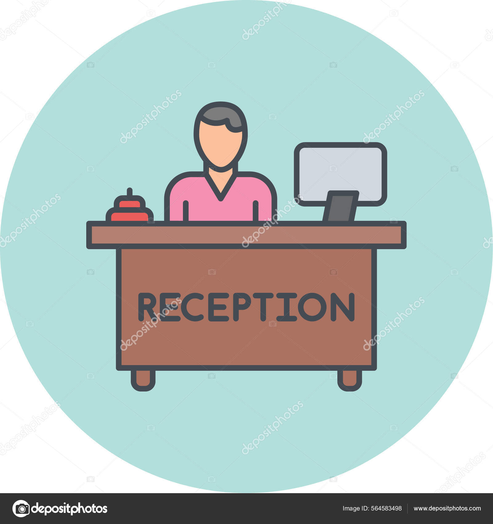 Reception Line Vector Icon Stock Vector by ©MuhammadAtiq 564583498