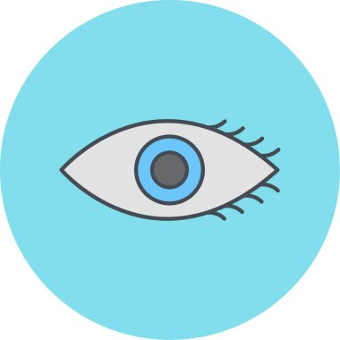 Göz simgesi vektör illüstrasyonu