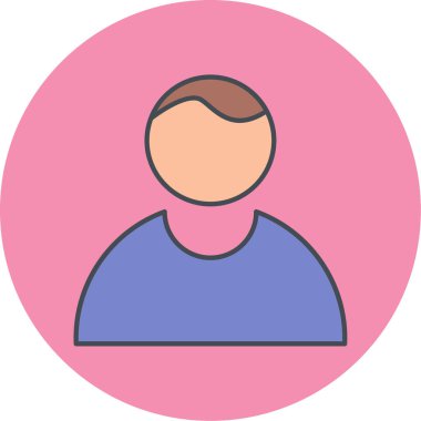 avatar simgesi vektör illüstrasyonu