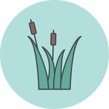 bitki simgesi vektör illüstrasyonu