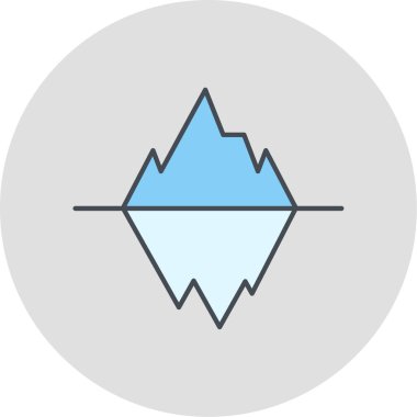 dağ simgesinin vektör illüstrasyonu