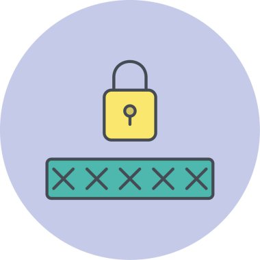 ikon vektör illüstrasyonunu kilitle