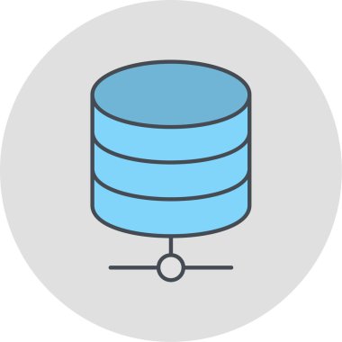 veritabanı. Web simgesi basit tasarım