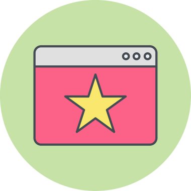 tarayıcı simgesi vektör illüstrasyonu