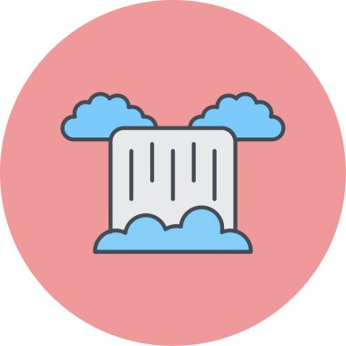 Bulut. Web simgesi basit tasarım