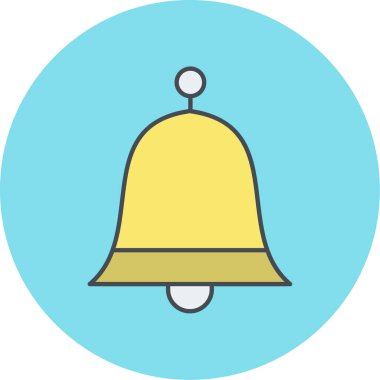 Çan simgesinin vektör illüstrasyonu