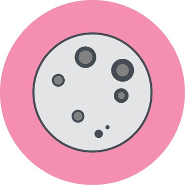 Gezegen ikonu vektör illüstrasyonu