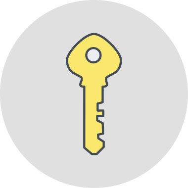 anahtar modern simgenin vektör illüstrasyonu