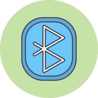 Bluetooth simgesinin vektör çizimi