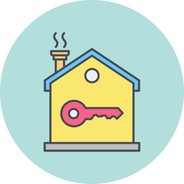 Ev simgesinin vektör illüstrasyonu