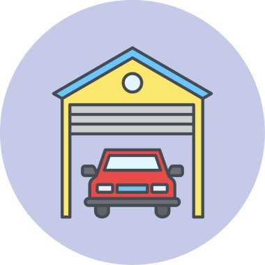 Araba modern simgesinin vektör illüstrasyonu