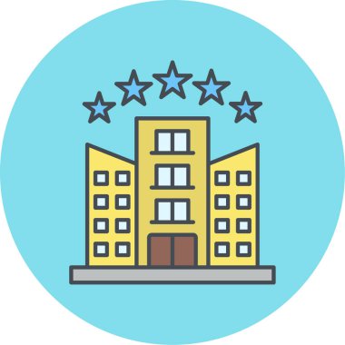 Modern yapı simgesinin vektör illüstrasyonu