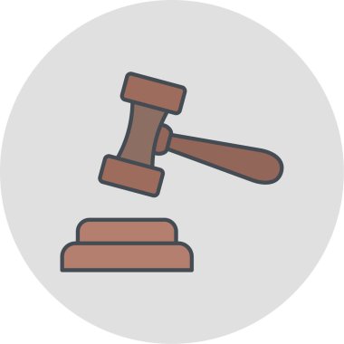 Açık artırma simge vektör çizim