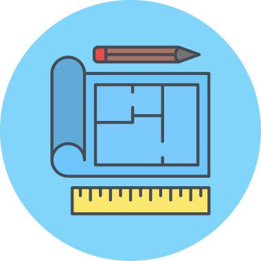 kalem simgesinin vektör illüstrasyonu