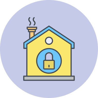 Ev simgesinin vektör illüstrasyonu