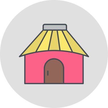 Ev simgesinin vektör illüstrasyonu