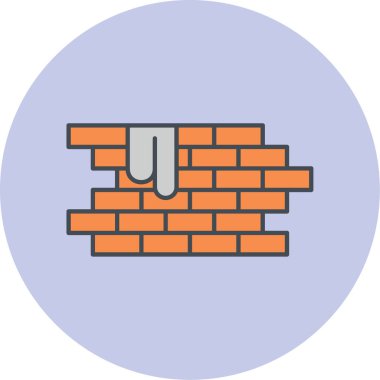 brick. Web simgesi basit illüstrasyon