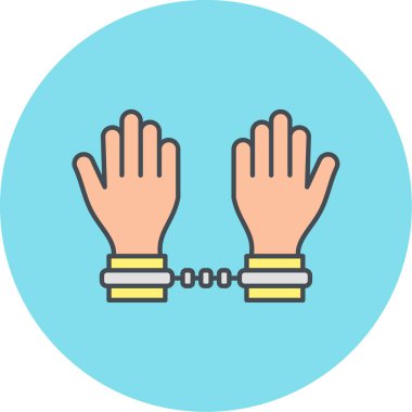 Kelepçe simgesinin vektör çizimi