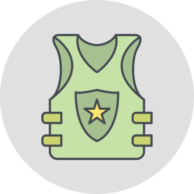 Zırh simgesi. vektör illüstrasyonu