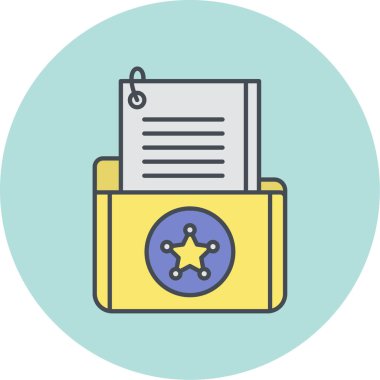 Sertifika vektör simgesi modern basit illüstrasyon