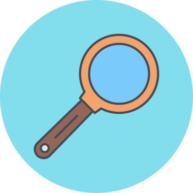 Büyüteç simgesi. vektör illüstrasyonu