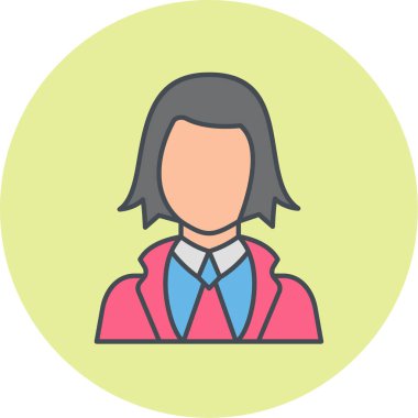 avatar. Web simgesi basit illüstrasyon