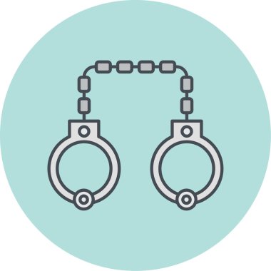 Kelepçe simgesi ögesinin vektör çizimi