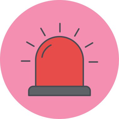 Alarm simgesi, vektör illüstrasyonu