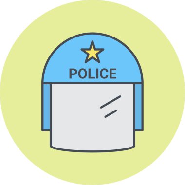 Polis simge vektör çizim