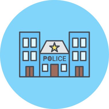 Modern hastane simgesinin vektör illüstrasyonu