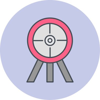 Hedef. Web simgesi basit illüstrasyon