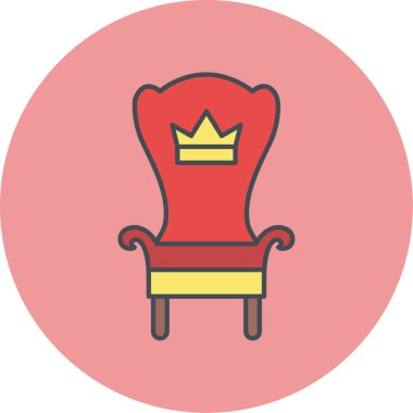 Modern sandalye simgesinin vektör illüstrasyonu