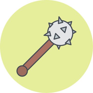 Modern topuz simgesinin vektör illüstrasyonu