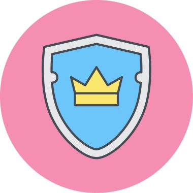 kalkan simgesi, vektör illüstrasyonu