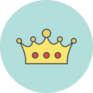 taç simgesi vektör illüstrasyonu