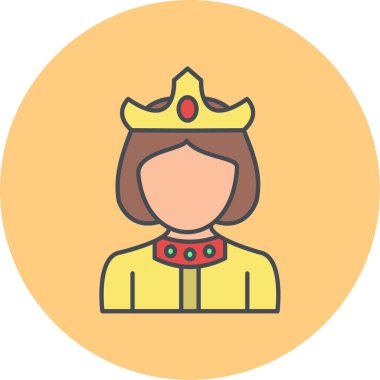 Takım elbiseli bir kadının vektör çizimi