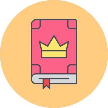 Modern kitap simgesinin vektör illüstrasyonu