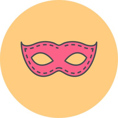 Maske. Web simgesi basit illüstrasyon