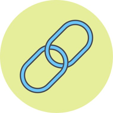 Zincir simgesinin vektör illüstrasyonu