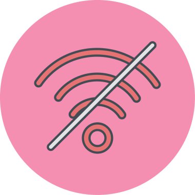 Wi-Fi simgesinin vektör illüstrasyonu