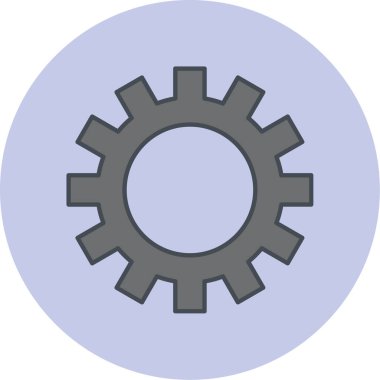 Ayarlar. Web simgesi basit illüstrasyon