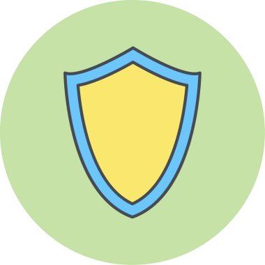 kalkan simgesi, vektör illüstrasyonu